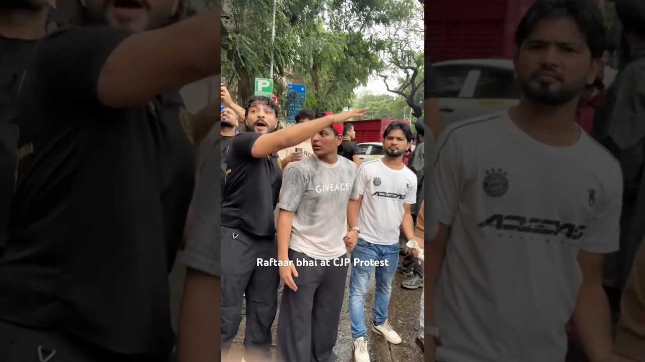 #raftaar bhai at #cjpprotest #cockroachjantaparty #protest #narendramodi