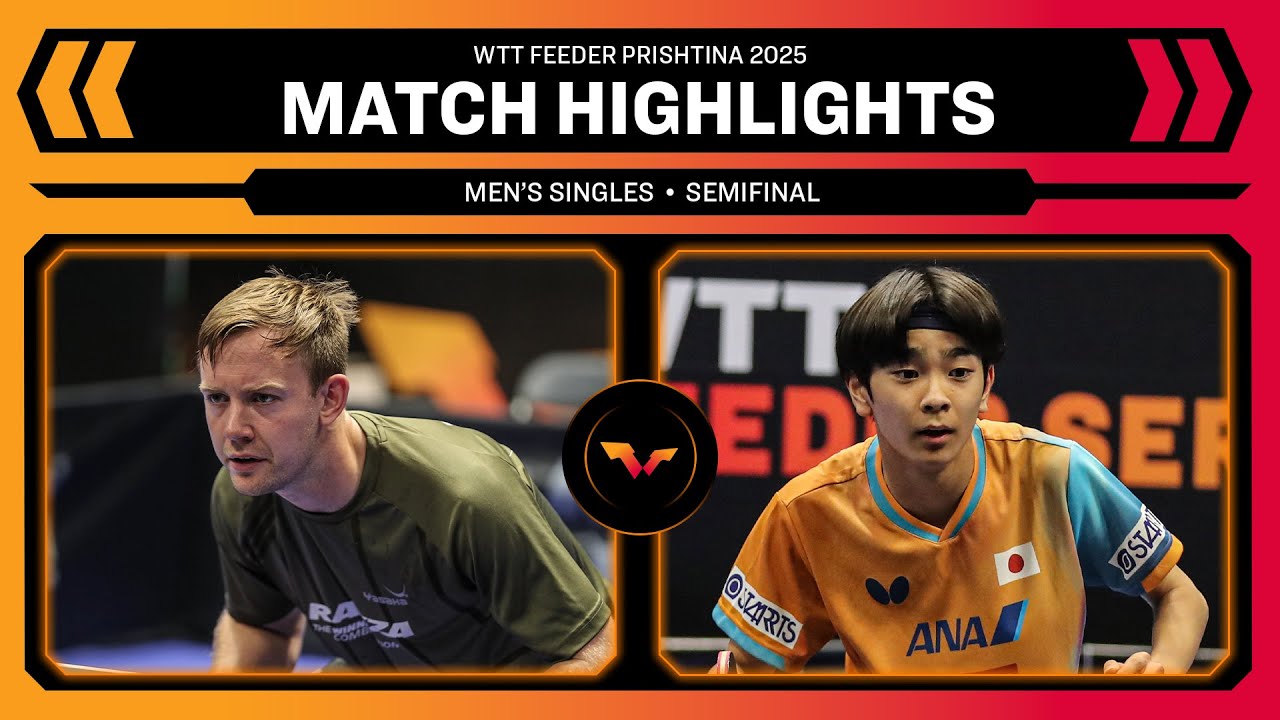 Elias Ranefur vs Ryuusei Kawakami | MS SF | WTT Feeder Prishtina 2025