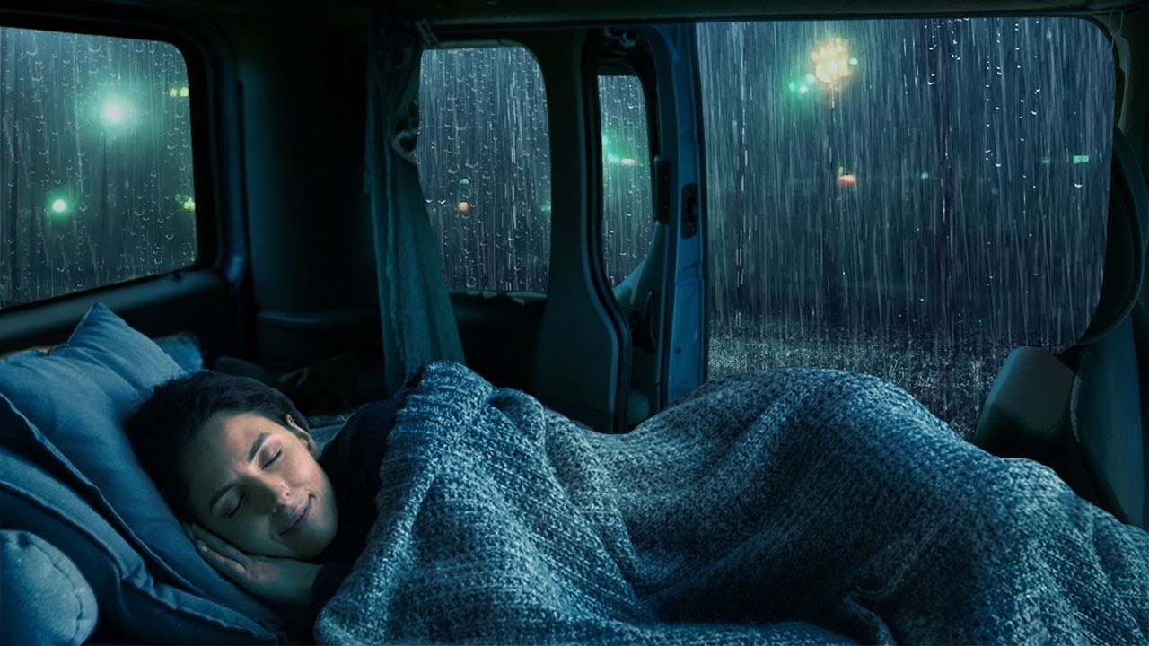 Fall Asleep in 3 Minutes 🌧️ Heavy Rain and Thunder on Tin Roof for Deep Sleep and Stress Relief