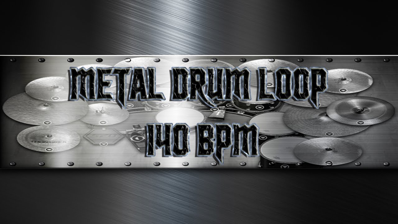Mid Tempo Metal Drum Loop 140 BPM (HQ,HD)