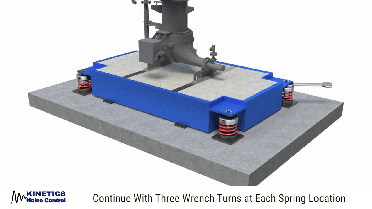 CIB Inertia Base Installation with FDS Isolators