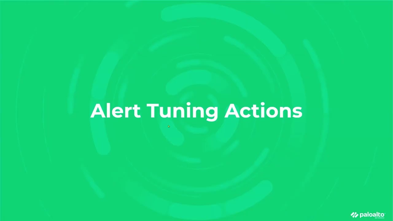 Cortex XDR Customer Success Webinar: Alert Tuning Operations