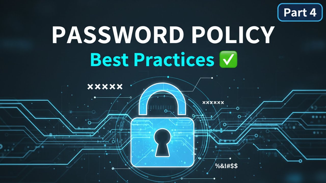 User Account Password Policy | Applying Best Practices for Security part 4