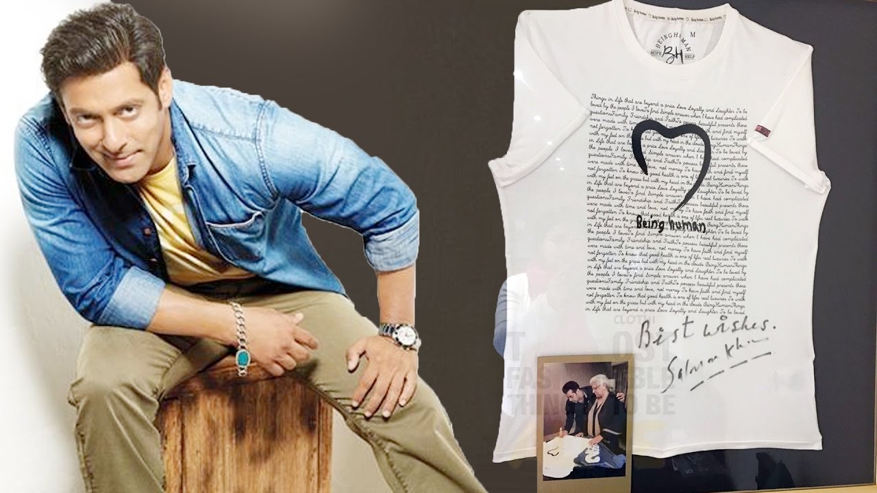 Salman Khan's Charitable Act - Gives SIGNED T-SHIRT For Charity Auction