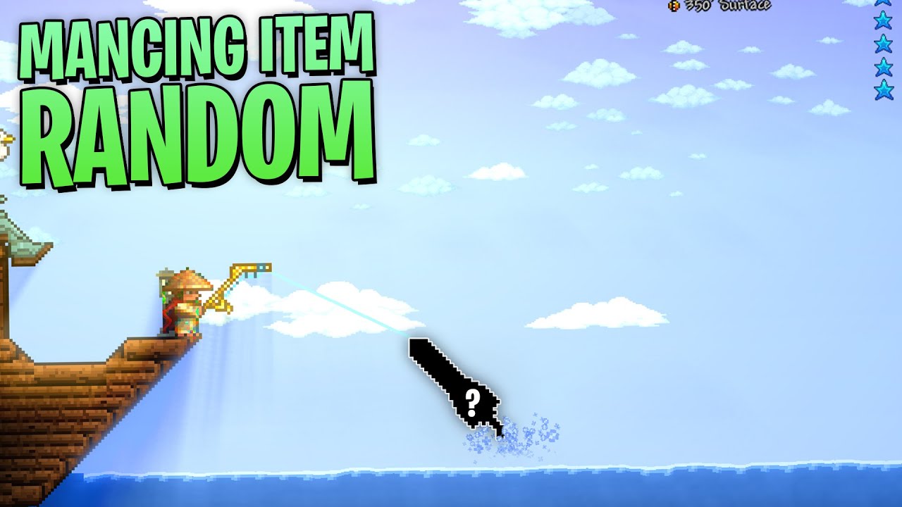 Terraria, Tapi Mancing Dapet Item Random