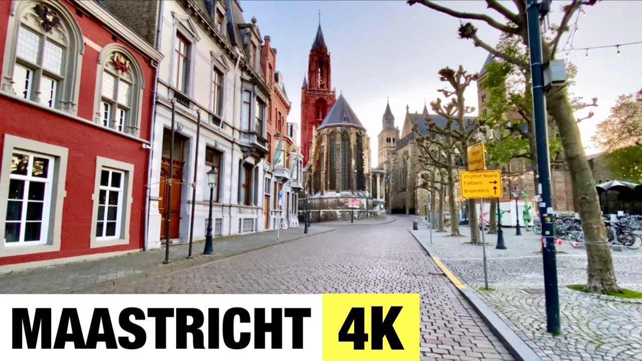 MAASTRRICHT, NETHERLANDS 🇳🇱 [4K] Sunset City Centre Walking Tour