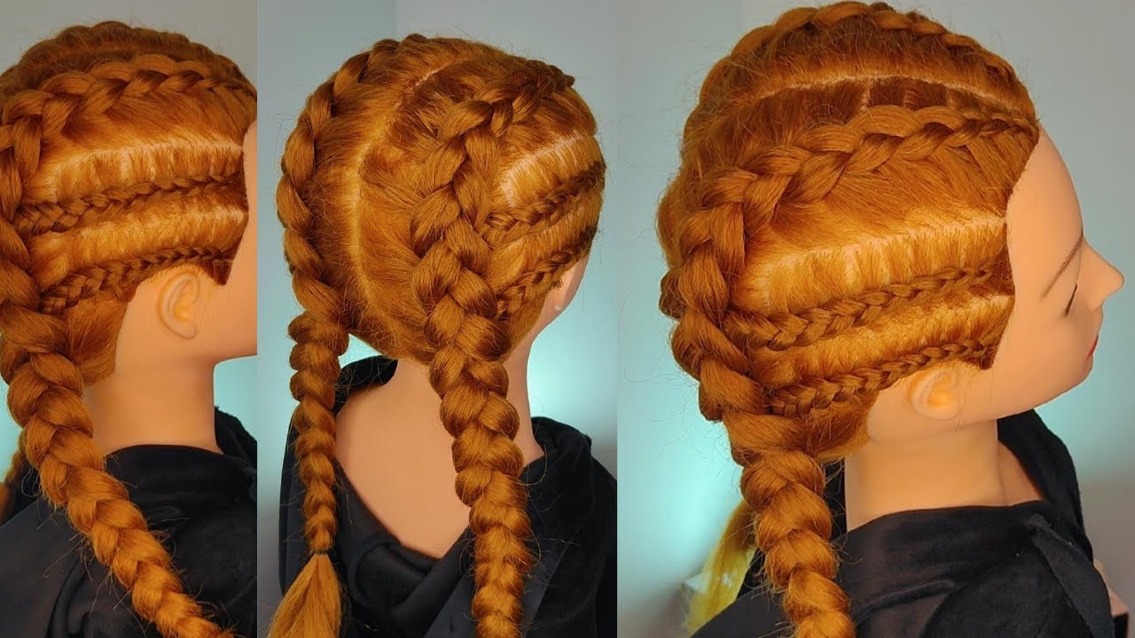 Trança boxeadora com duas tranças de raiz lateral - Gabriela Megan