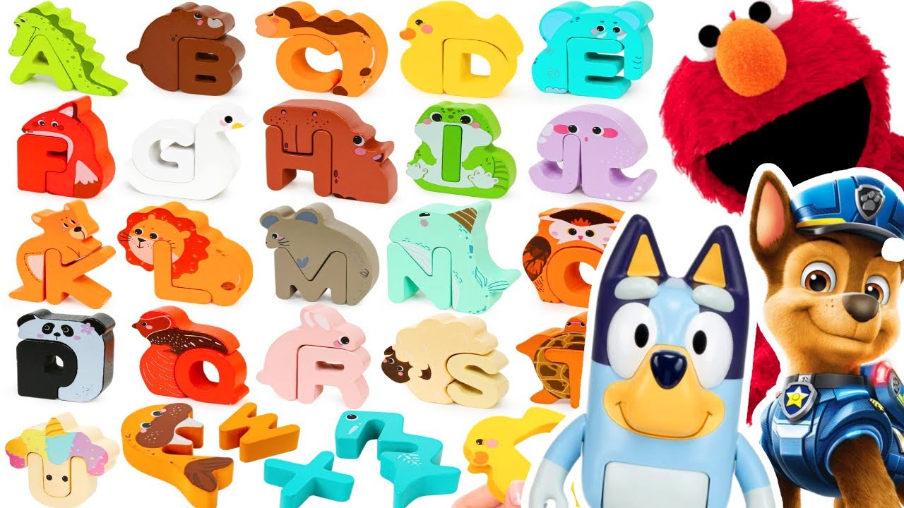 Paw Patrol Toys Best Learning Video for Kids Alphabet Letter | Animal Puzzle for Toddlers