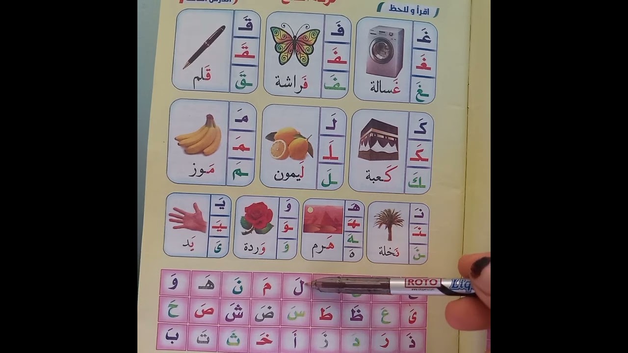 فيديو شرح خطوات تأسيس طفل kg1 بعد الإنتهاء من الحروف الهجائية