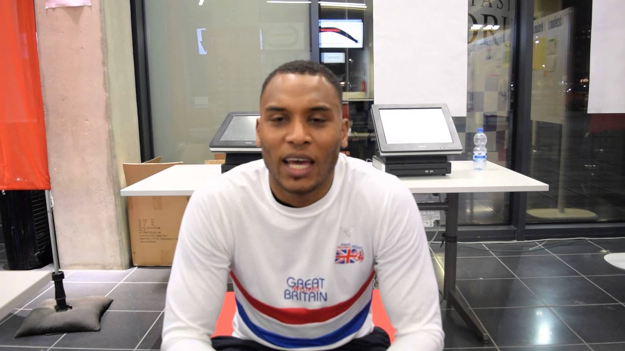 Interview with Mensah Elliott after the 2015 European M35 60m final