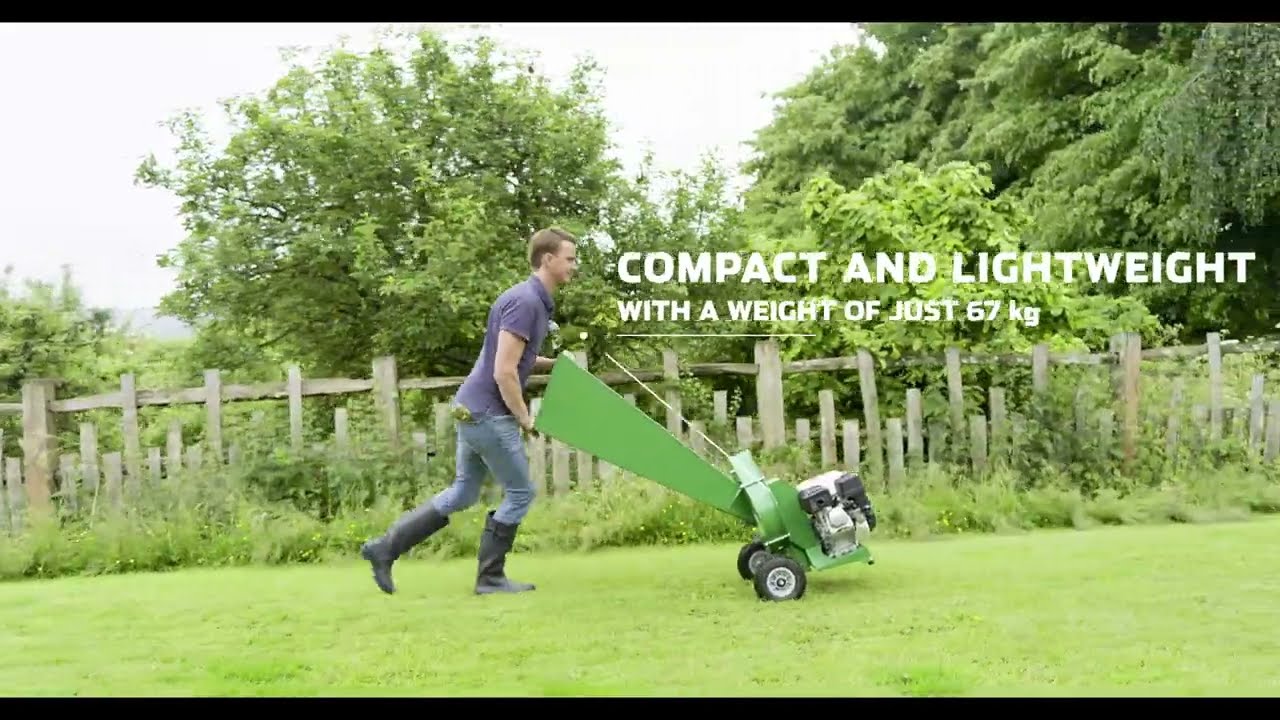 HANSA C5 | GARDEN CHIPPER | Europe Model | Product Video | Chipping Hazel and Laurel | 60mm capacity