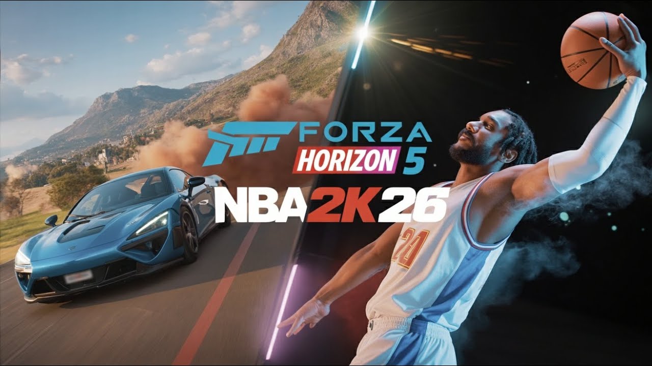 🌐Coach Hou5ton plays Forza Horizon 5 w/Steering Wheel and Pedal 🌐 NBA2K26: The Theater (Horizontal)