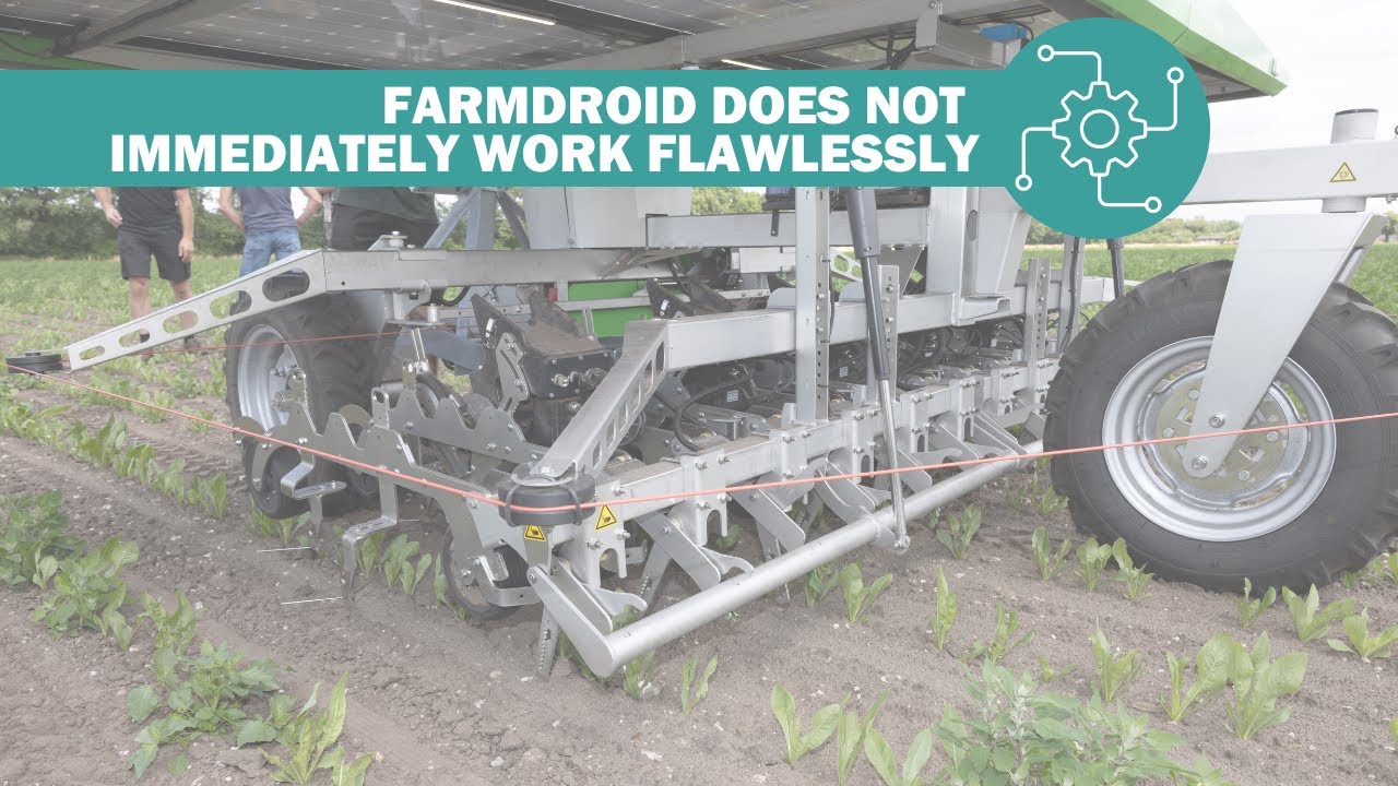 Farmdroid does not immediately work flawlessly in sugar beets and chicory