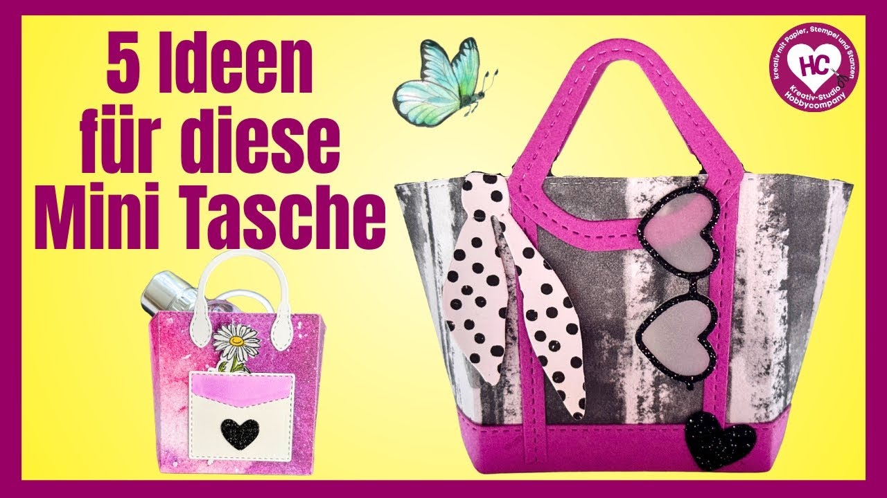 5 Mini-Tasche basteln mit neuen Stanzformen | Stampin&rsquo; Up!&reg; Anleitung + Varianten