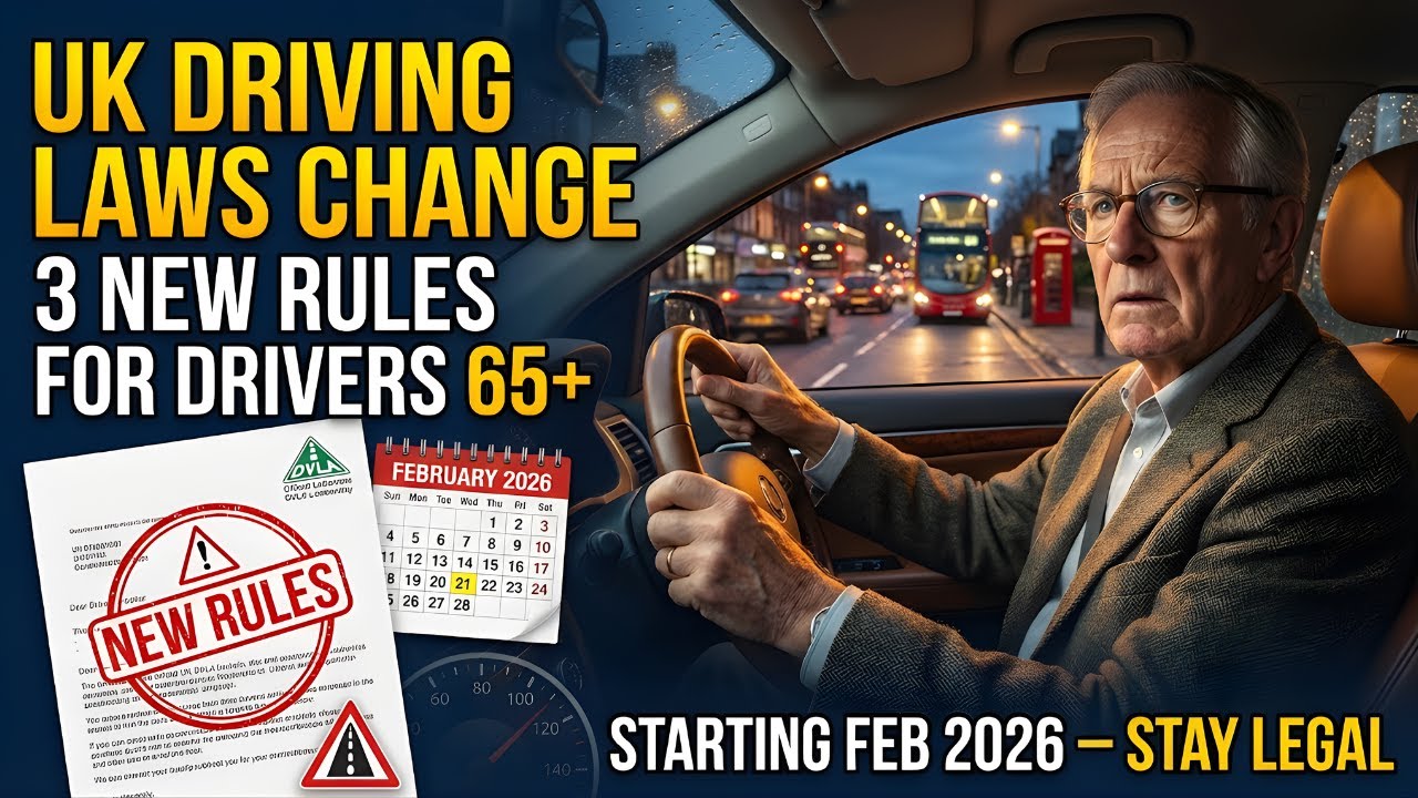 🚗 UK Driving Laws Shift in Feb 2026: 3 New Rules Every Driver 65+ Needs to Know