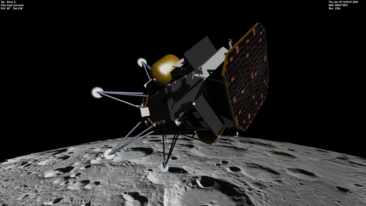 Orbiter 2016 Nova-C lunar lander Hi-res moon (Part 1)