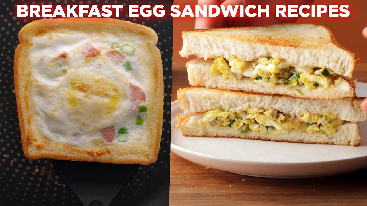 2 Easy Breakfast Egg Sandwich Recipes