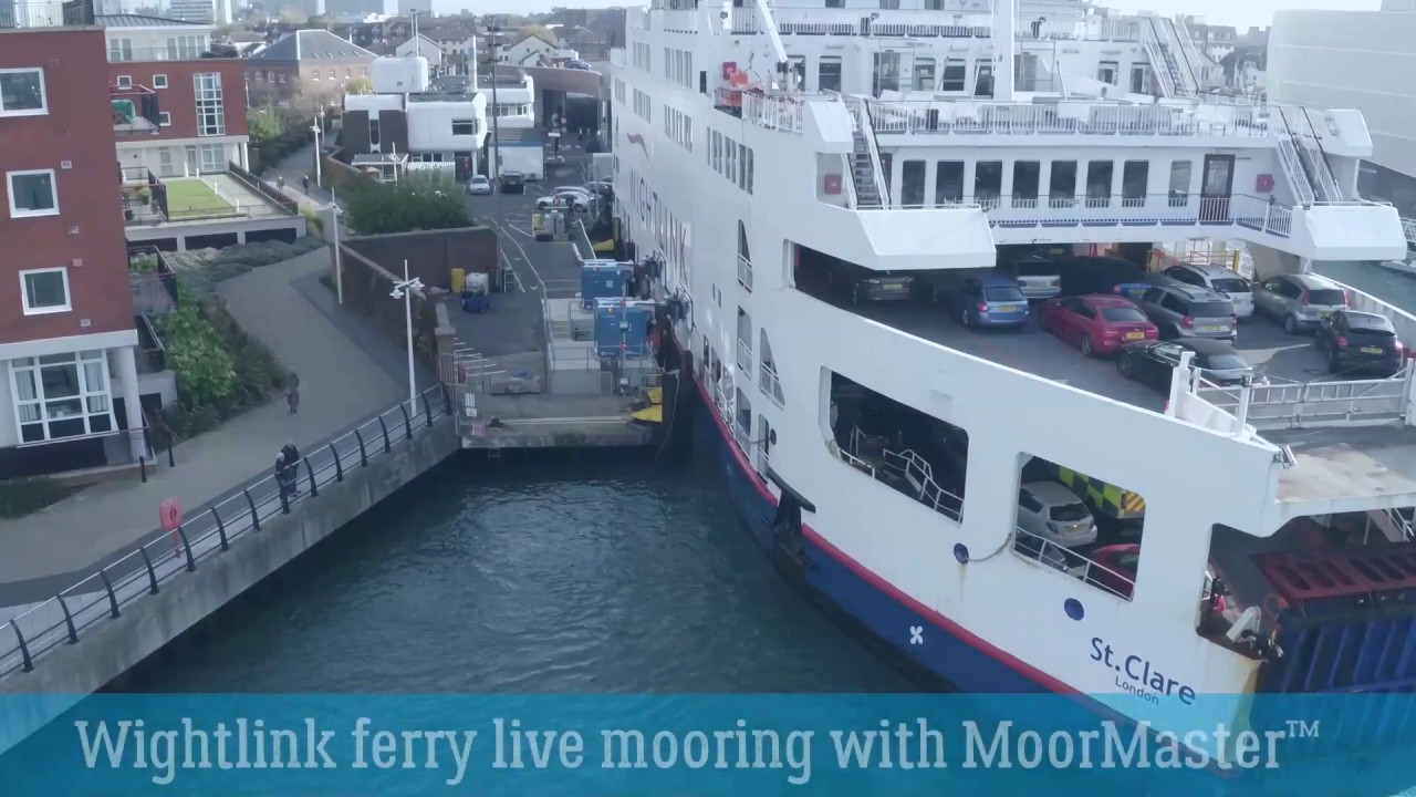 MoorMaster™ automated mooring for Wightlink Ro/Pax ferries