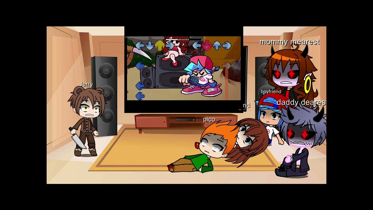 Fnf and jerry react to Tom and jerry basement show mod