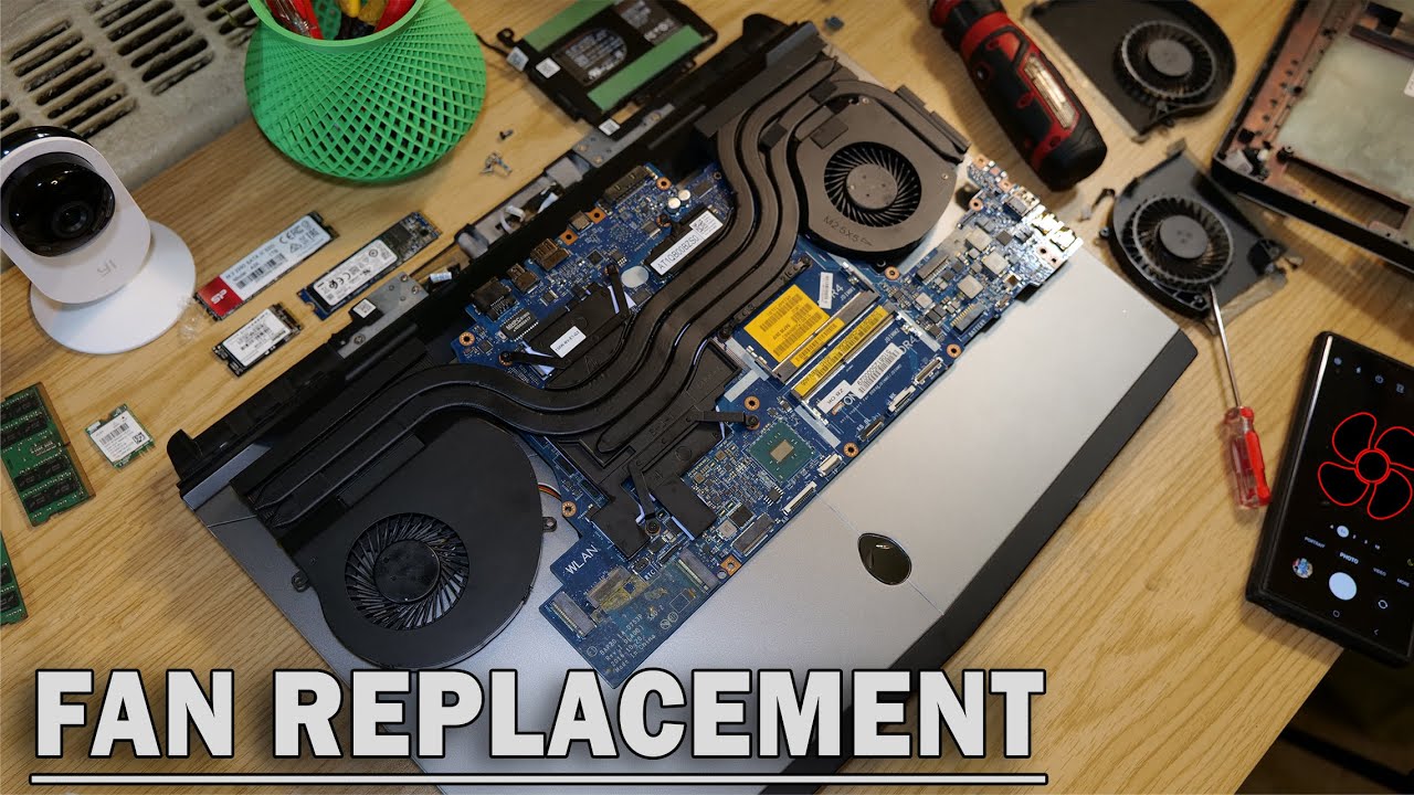 Замена вентиляторов охлаждения Alienware 17 R4, переклейка, термопрокладки | Игровой ноутбук