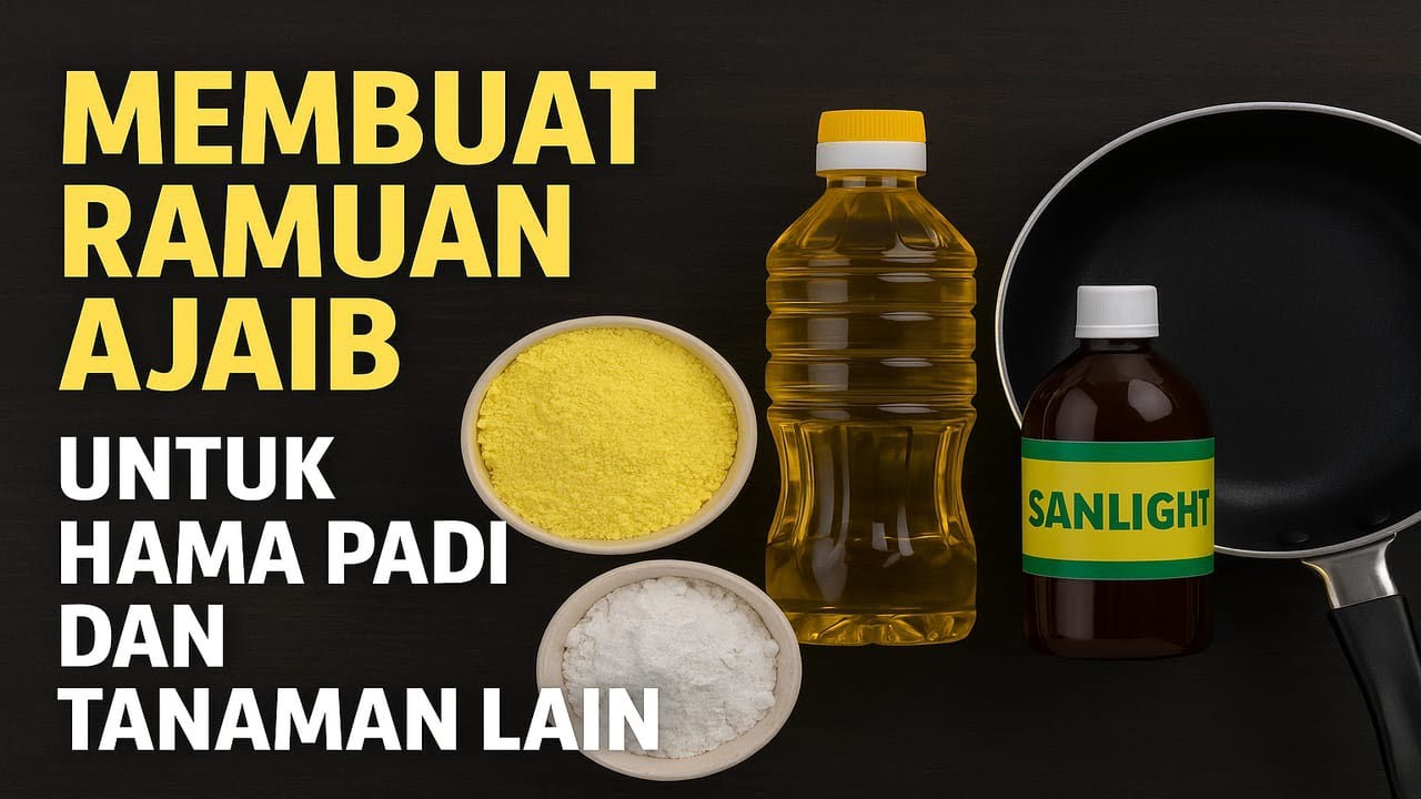 RAMUAN AJAIB UNTUK HAMA TANAMAN PADI DAN LAIN LAIN‼️