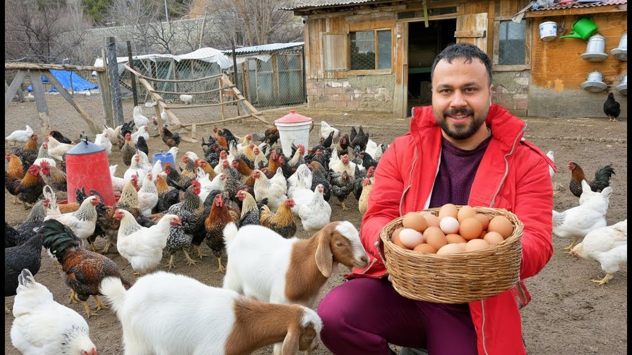 Cüce Horoz Yakalama + Yumurta Toplama | Nijerya Cüce Keçi Sürüye Katıldı