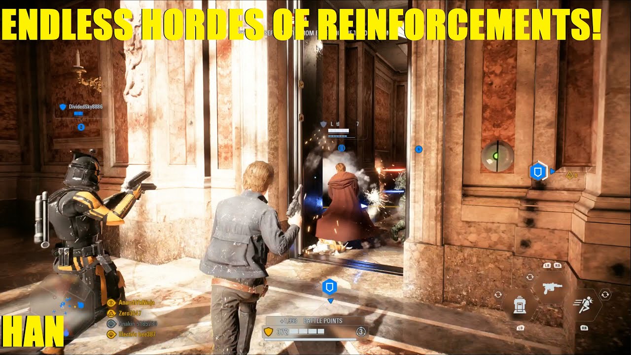 Star Wars Battlefront 2 - Han Solo massacring never ending hordes of cheap reinforcements!