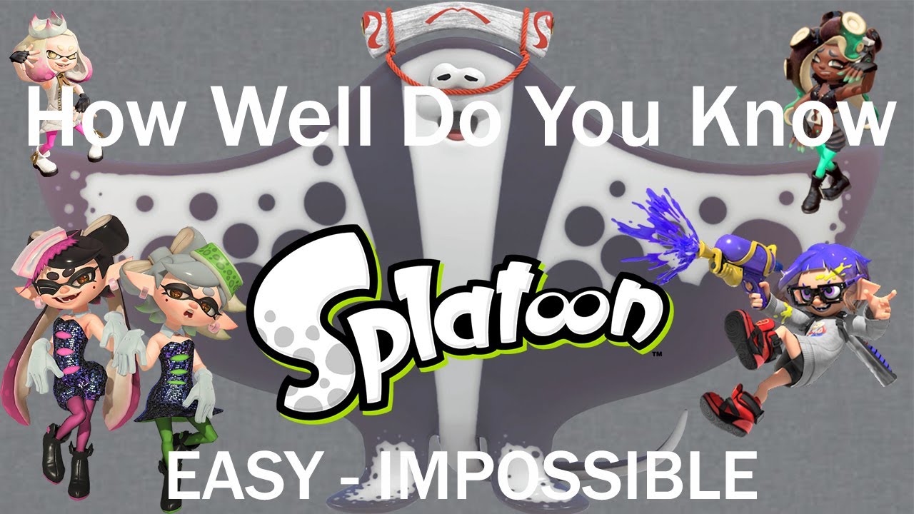 How Well Do You Know Splatoon? | SPLATOON TRIVIA | EASY-IMPOSSIBLE
