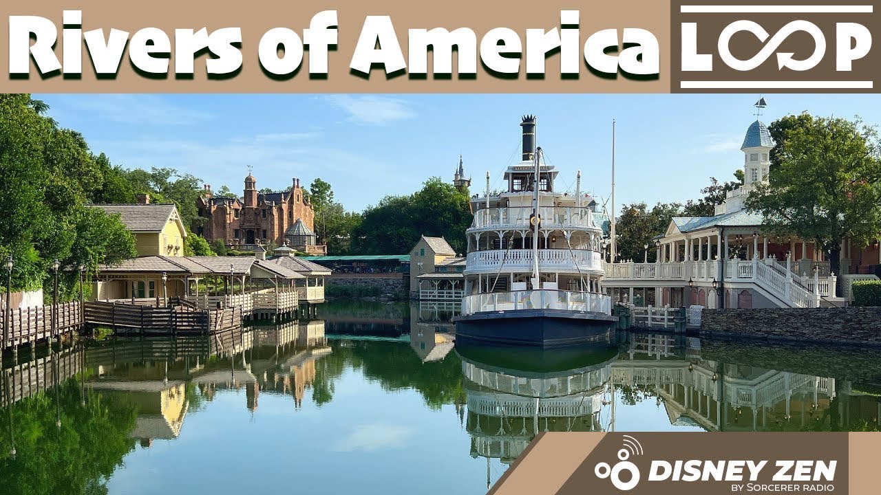 Relaxing with the Rivers of America | Magic Kingdom Frontierland Music Loop