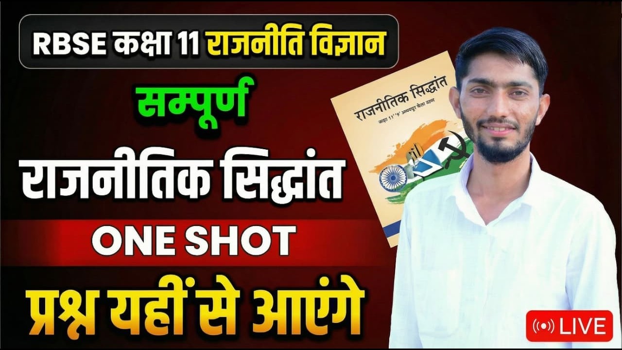 वार्षिक परीक्षा Class 11th राजनीति विज्ञान Real Paper 11 मार्च 2026 | Political Science RBSE anskey