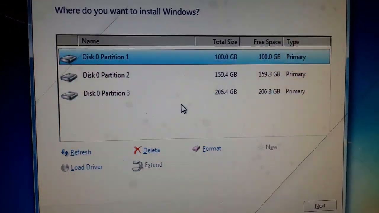 partition create windows installation time hdd SSD | create partition windows 7 installation
