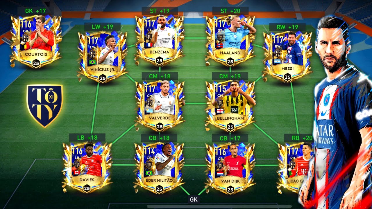 I Built Special Edition UTOTY Squad - We have Messi,Haaland, Van Dijk - FIFA Mobile 23
