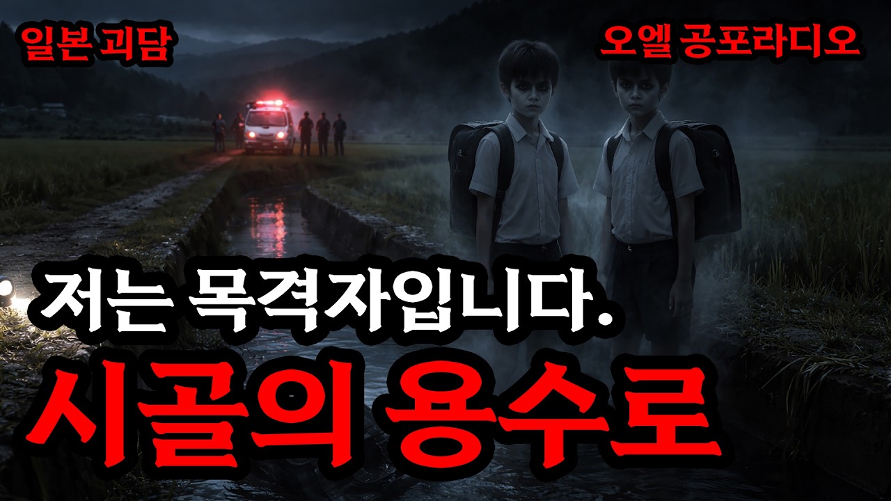[일본공포실화] 저는 목격자입니다.ㅣ시골의 용수로ㅣ일본괴담ㅣ공포라디오ㅣ괴담ㅣ공포썰ㅣ오엘 공포라디오