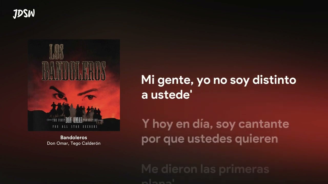 Bandoleros - Don Omar, Tego Calderón [Letra / Lyrics]