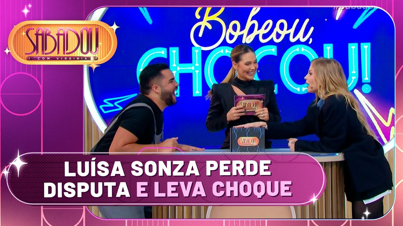 Luísa Sonza perdeu game pra Lucas Guedez e tomou um choque | Sabadou com Virginia (08/06/24)