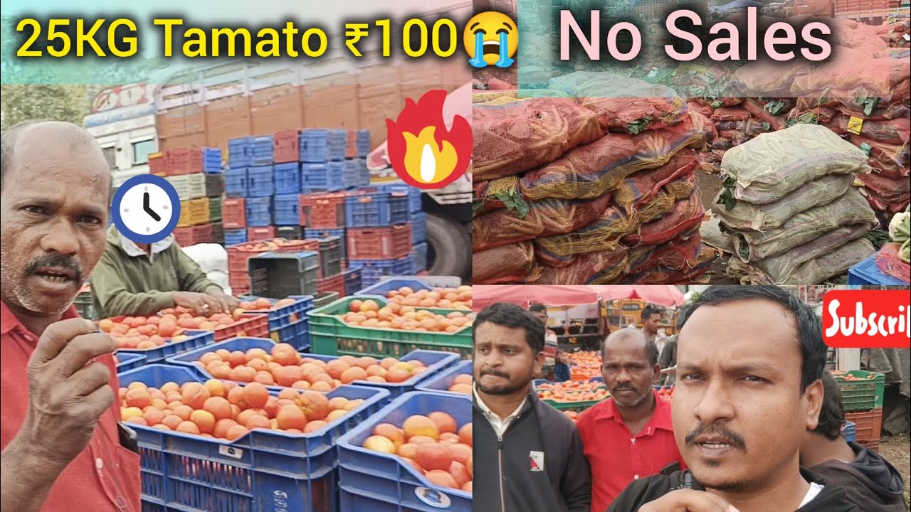 అసలు గిరాకీ లేదు రైతులు ఎలా బతకాలి😭| sad No Sales😢| Gudimalkapur Wholesale Vegetable Market 😅