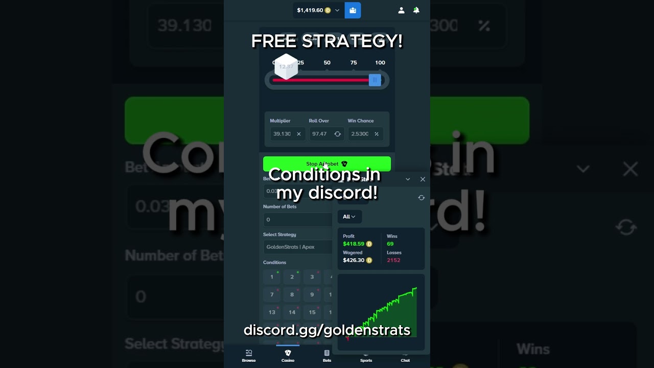 STAKE | THIS FREE DICE STRATEGY WENT INSANE! CRAZY RESULTS!