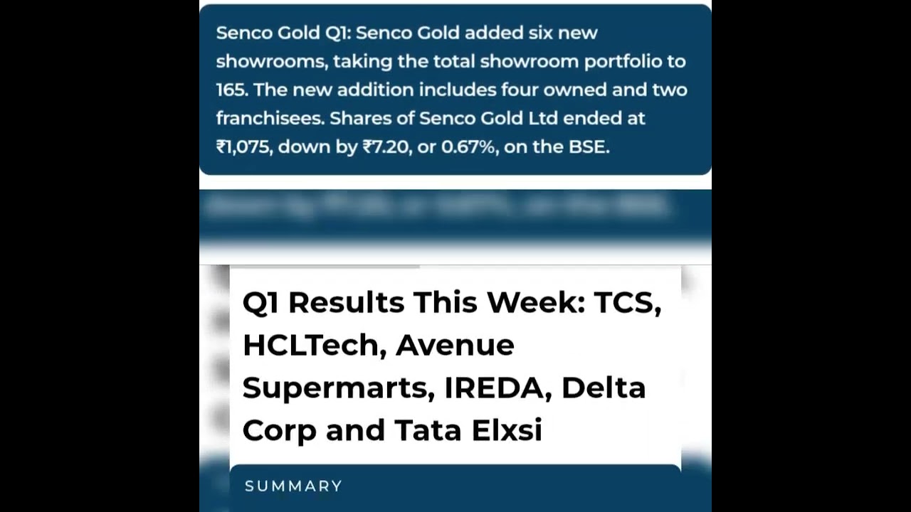Man industries 🛑 senco gold 🔴Q1 results 🛑 pitti engineering 🔴