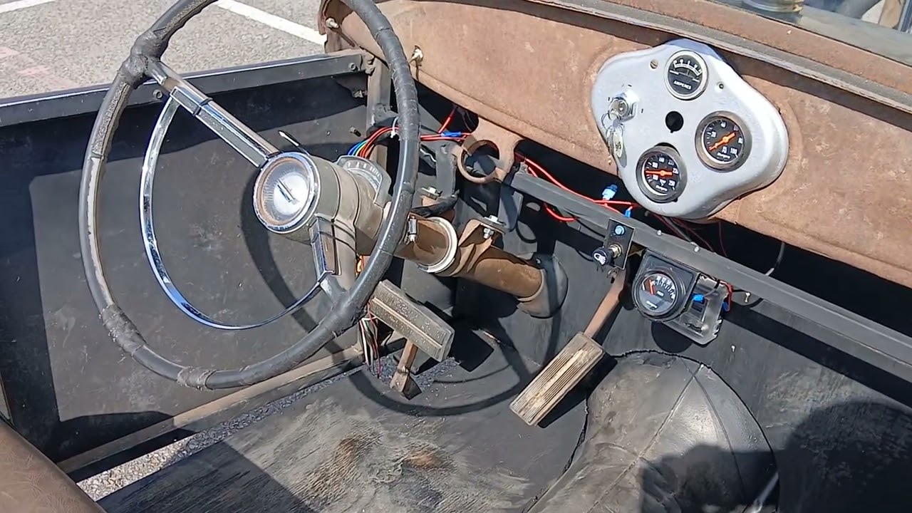 The Ghost, 1929 Ford Model A Rat Rod, Complete Walk Around. 