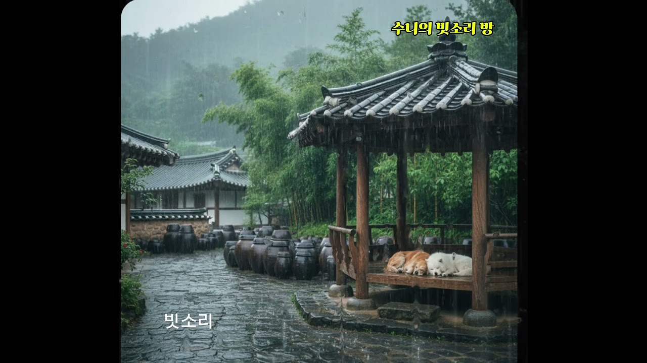 [ASMR] 마음이 편안해지는 빗소리  | 잠 잘 오는 소리, 백색소음, 공부할 때 듣는 빗소리 (No Music)