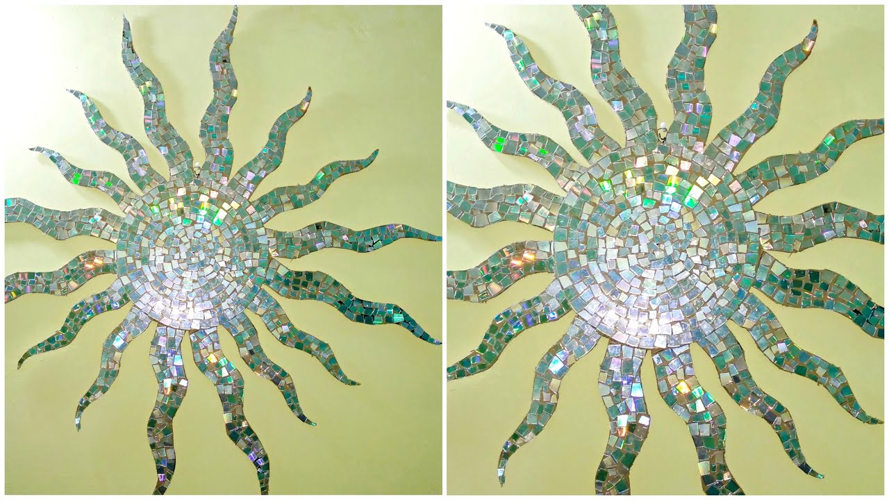 cd craft ideas | old cd craft ideas | cd crafts | wall decoration ideas by old cd | dvd craft ideas
