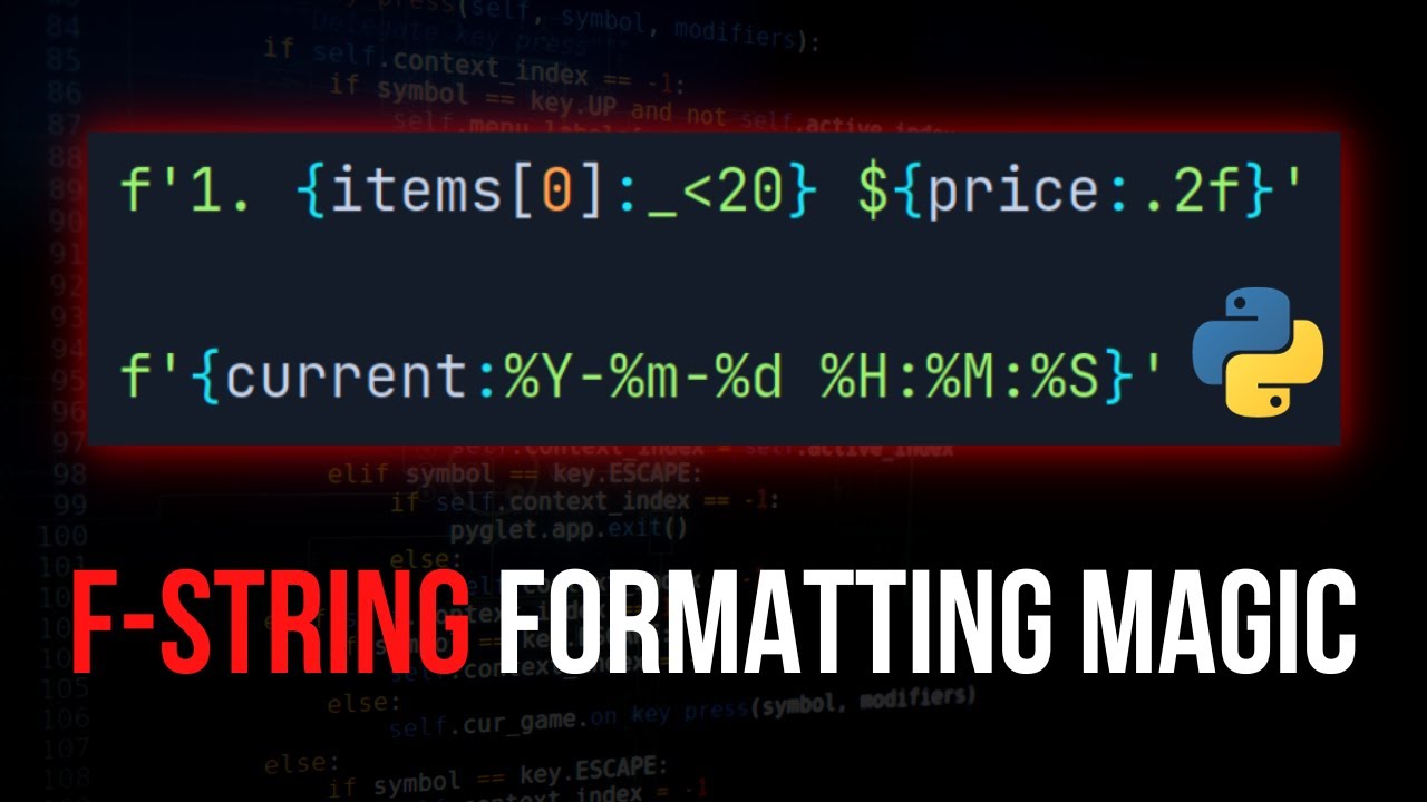 F-Strings Have A Lot of Format Modifiers You Don't Know