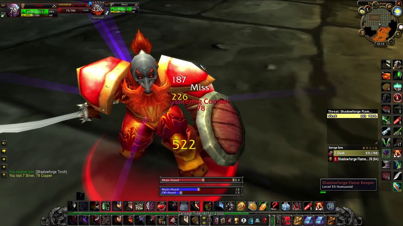 Classic WoW Rogue Solo BRD Part 3 (Angerforge/Golemlord/Flamelash/Magmus/Emperor)