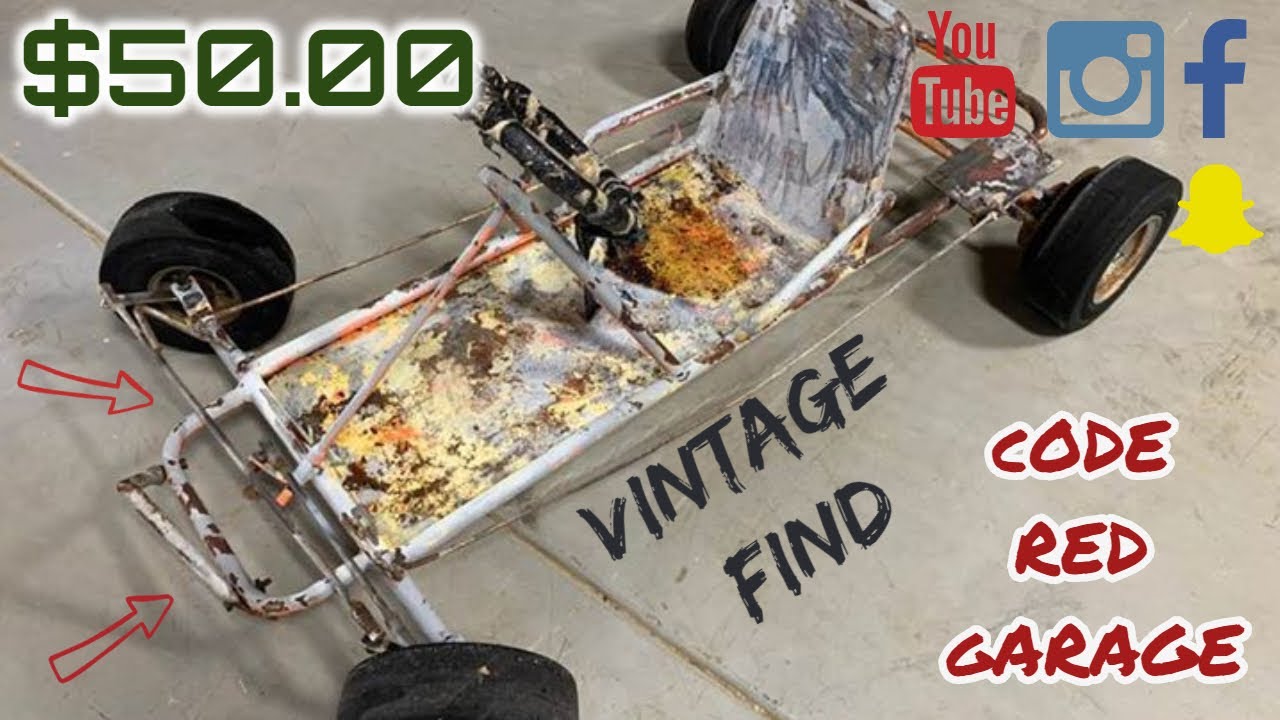 $50.00 Vintage go kart Craigslist DEAL! - Vintage kart PART 1 series