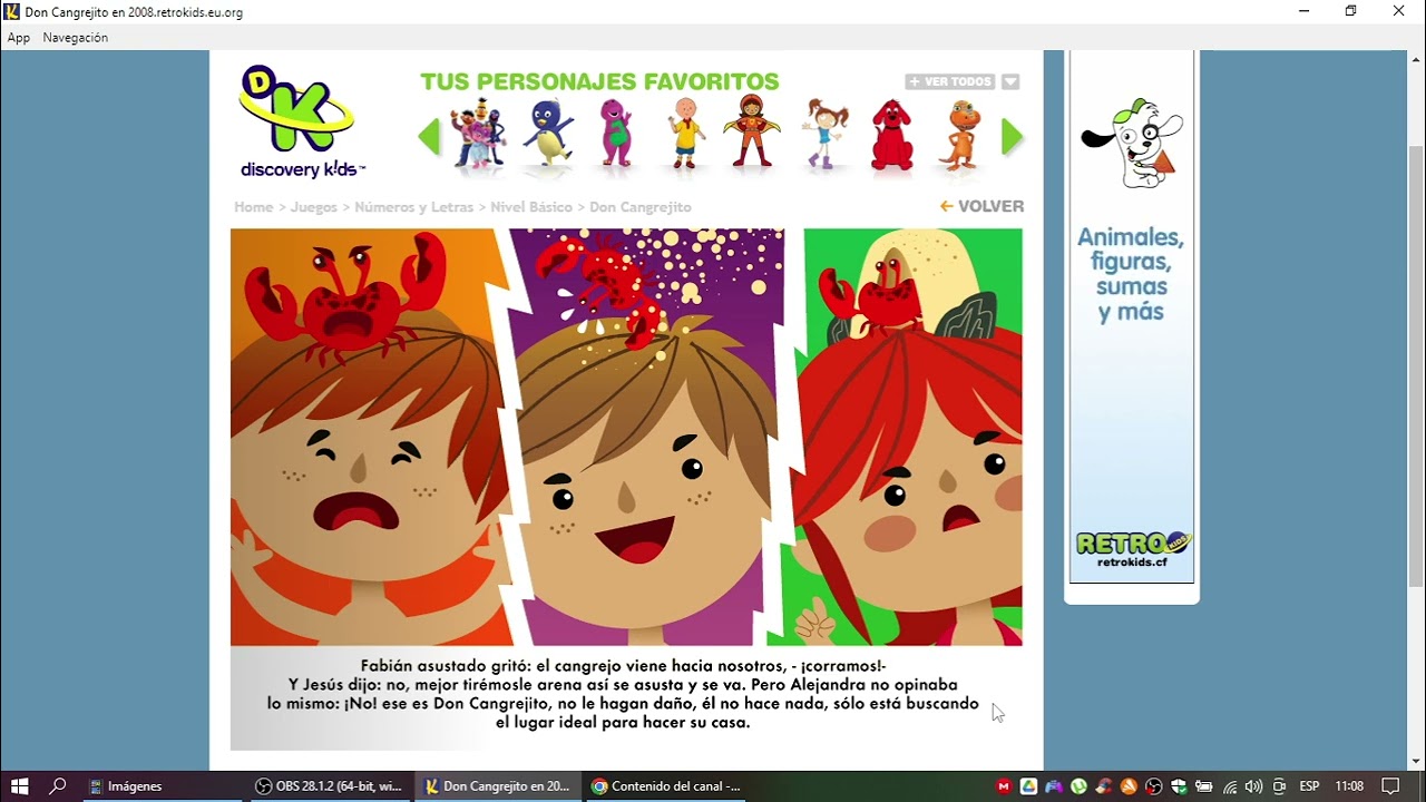 Discovery Kids Juegos: Don Cangrejito