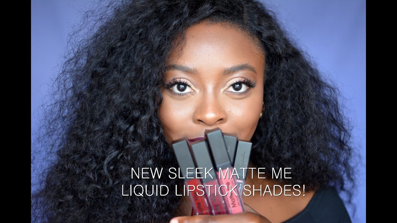 NEW SLEEK MATTE ME LIQUID LIPSTICKS | Swatches on Dark Skin | thetemiotouch