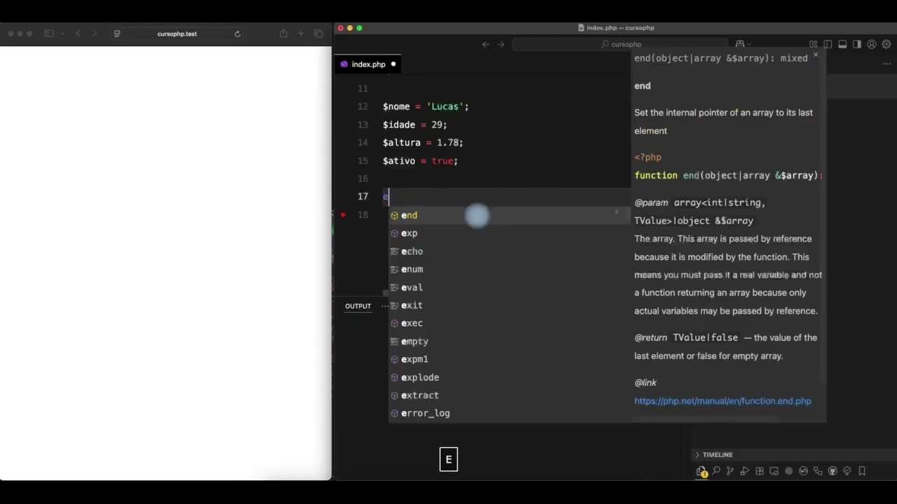 Curso de PHP - Aula 03: Variáveis, Operadores e Comentários