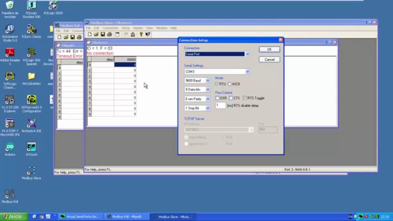 Tutorial Simulación Red Modbus RTU