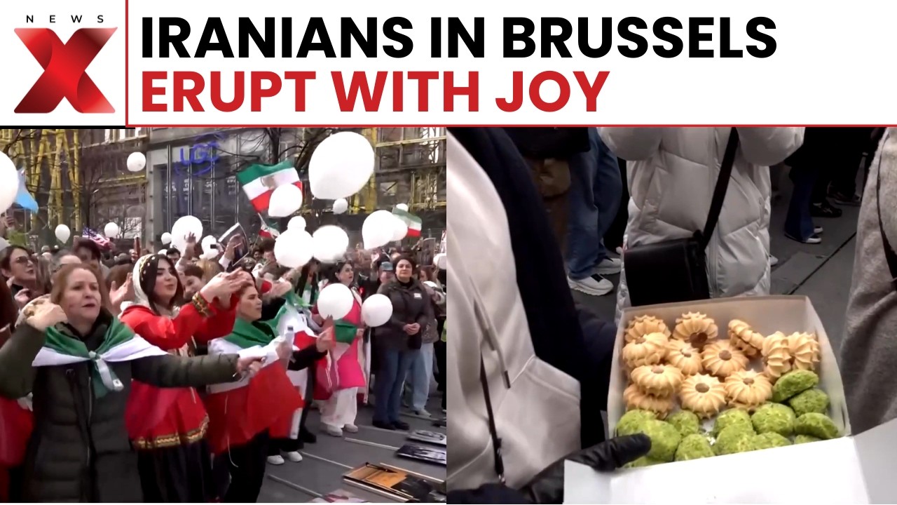 Brussels erupts: Hundreds celebrate Khamenei’s death, demand regime change in Iran