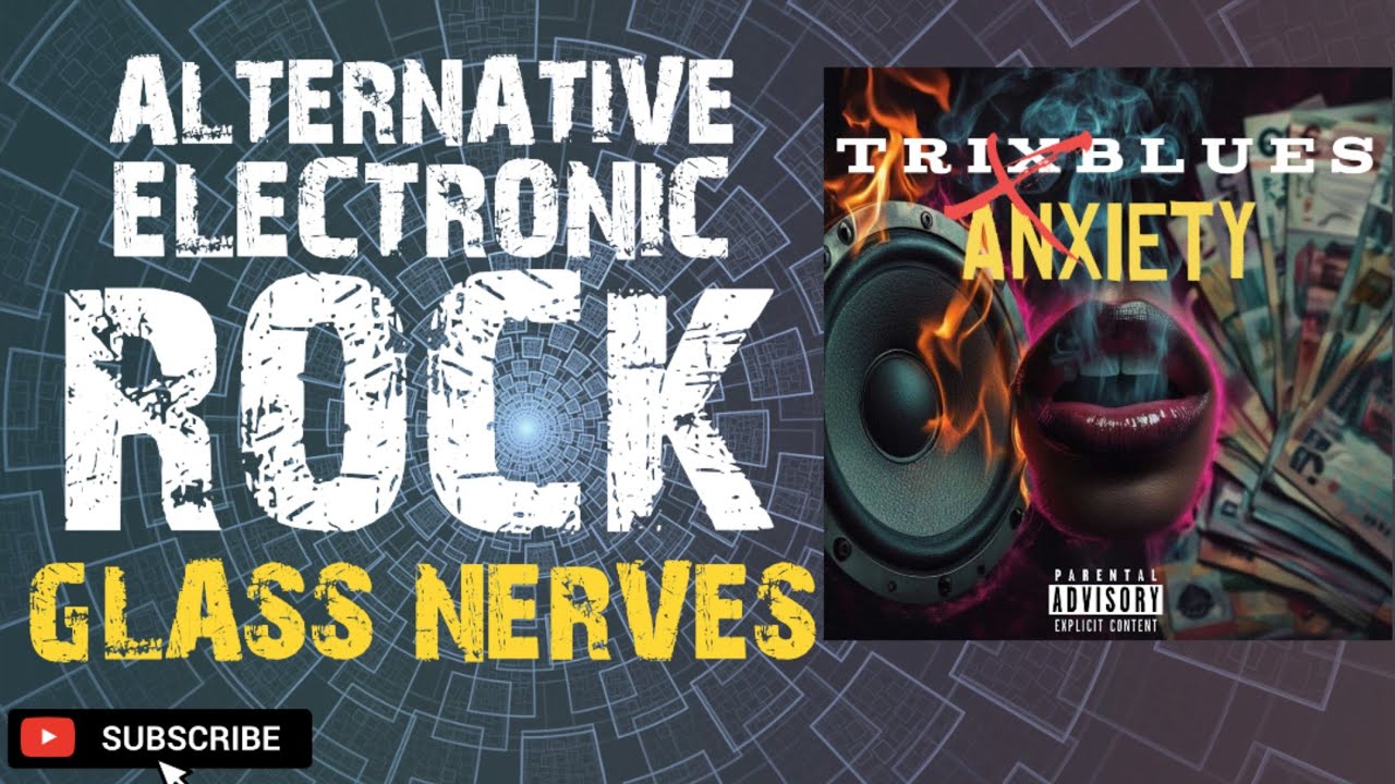 Electronic Rock / Alt - Glass Nerves ( Official Audio Visualizer)